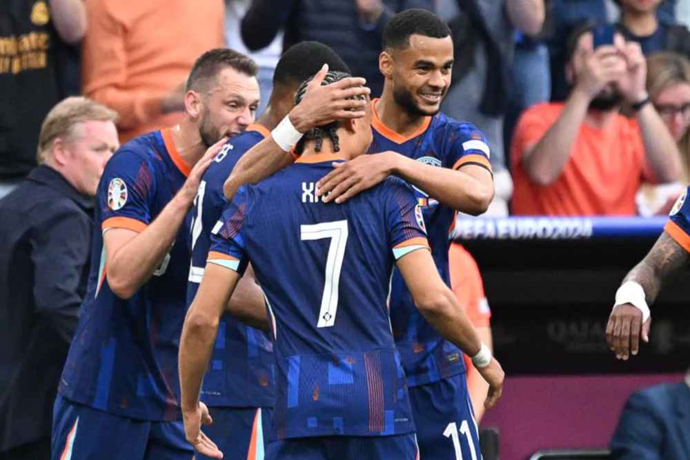 Cody Gakpo di laga Rumania vs Belanda babal 16 besar Euro 2024